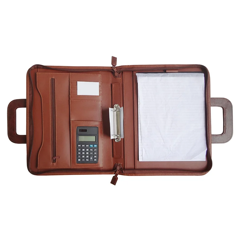 Professional executive PU leather business bag briefcase portfolio folder