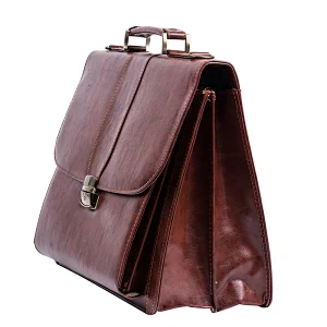 Pu leather bags business brown travel tote men business lawyer briefcase