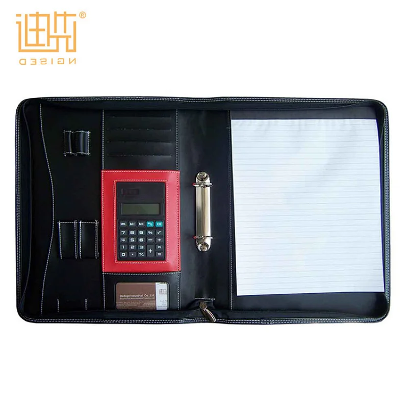 new design Handmade artist A4 leather design paper file folder portfolio men portfolio holder