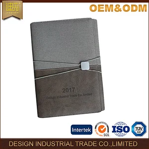 New style diary 3 folder elastic notebook folder with phone holder