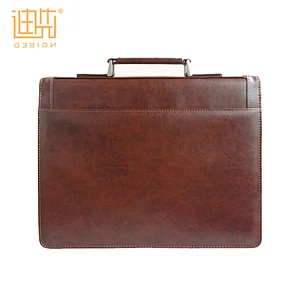 Wholesale men business briefcase PU leather for lawyer
