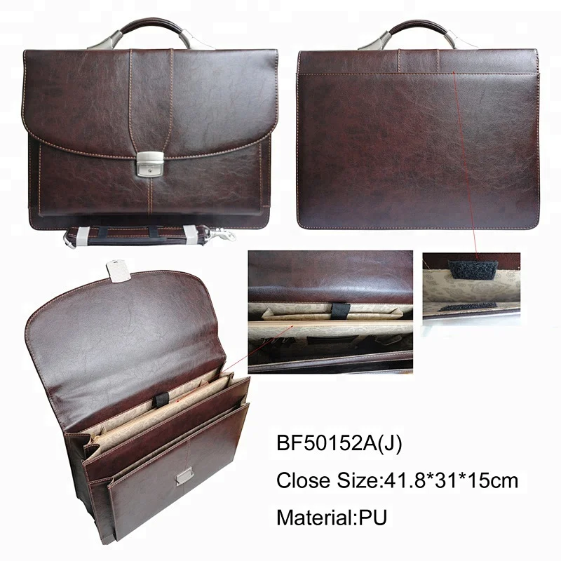 lawyer PU hard Conference leather men bag briefcase