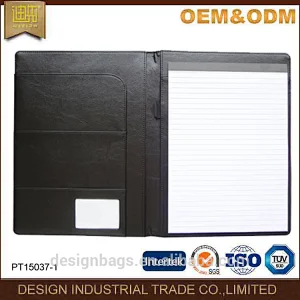 Fashion Business Office File Folder PU Leather Document Portfolio