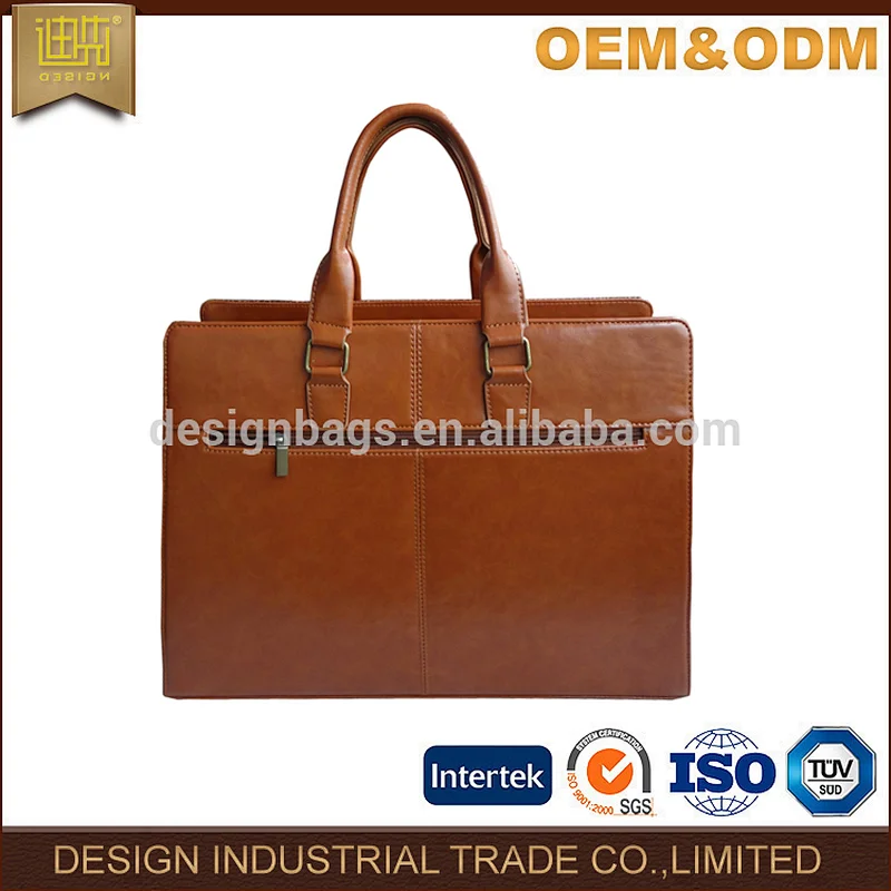 Wholesale China supplier new designer PU leather business Men laptop bag