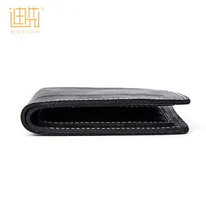 Best quality promotional cow hide leather men wallet exported to worldwide