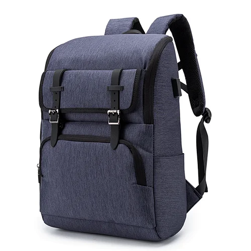 Wholesalers Custom Color High Quality Nylon Multifunctional Men School Backpack With Zipper