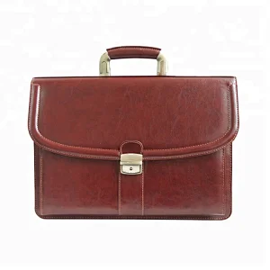 Retro Vintage Laptop Men Business Conference PU Leather Briefcase