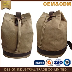 drawstring bag blank canvas backpack plain unsex high quality school canvas backpack