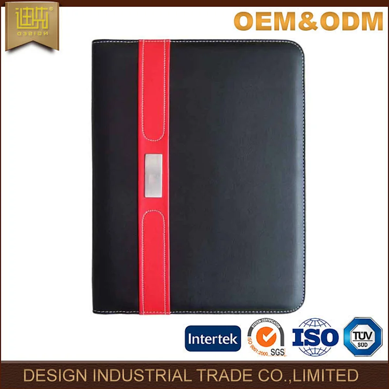 new design Handmade artist A4 leather design paper file folder portfolio men portfolio holder