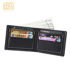 Best quality promotional cow hide leather men wallet exported to worldwide