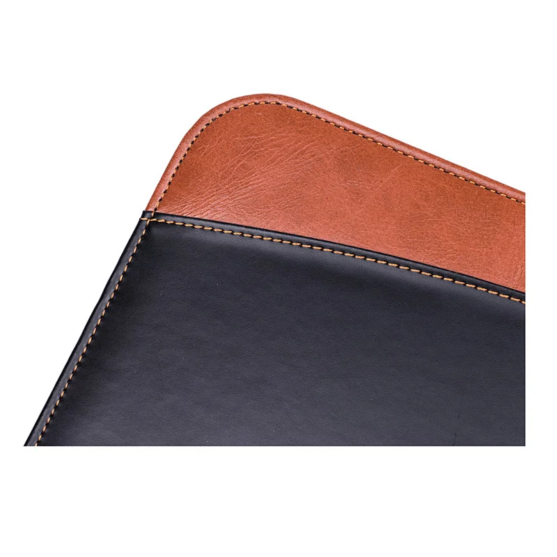Conference organiser printing logo PU A4 leather portfolio file folder