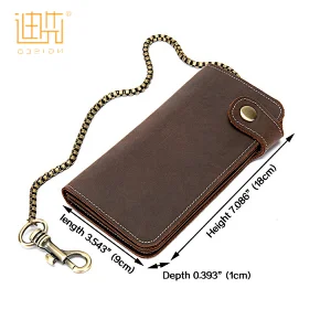 Hot sale vintage minimalist wallet slim cow hide leather men wallet