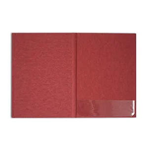 Hot Selling A4 PU Leather Certificate Folder with Clear Protective Cover