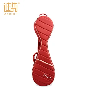 Custom mesh handle fashion lute instrument red adjustable backpack carry bag