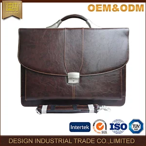 High Quality Men Synthetic PU Leather Business Briefcase Laptop Messenger Bag Satchel Briefcase