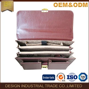 Latest fashion ladies briefcase wholesale laptop briefcase Fashion pu wheeled leather briefcase case
