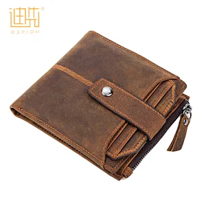 Custom new design best selling fashion personalized branded cowhide leather wallet
