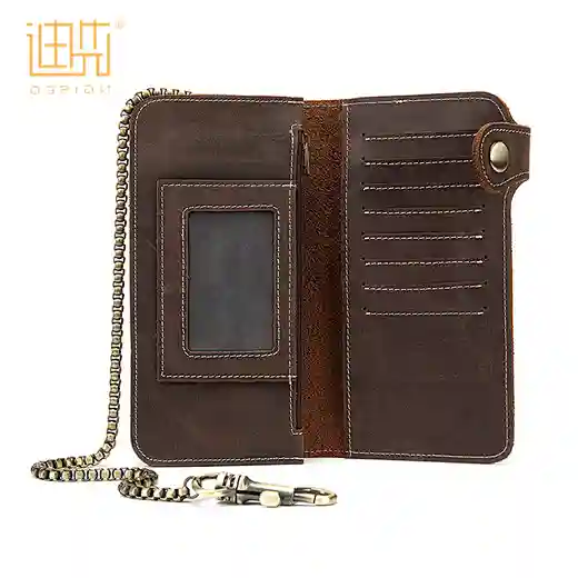 vintage cow hide leather wallet
