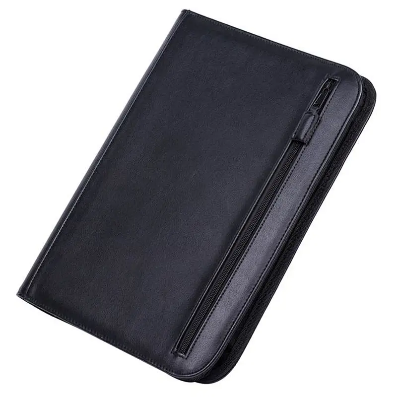 China manufacturer professional PU leather padfolio portfolio file folder