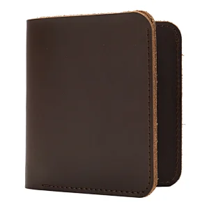 Hot sell custom design business simple secure cow hide leather wallet