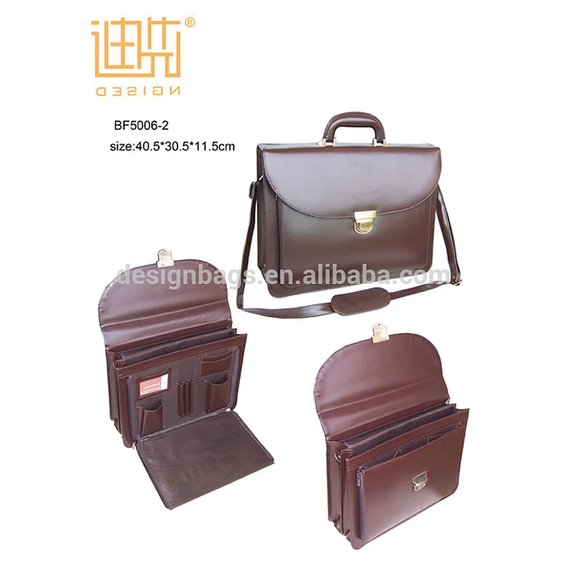 vintage pu leather laptop briefcase document bags