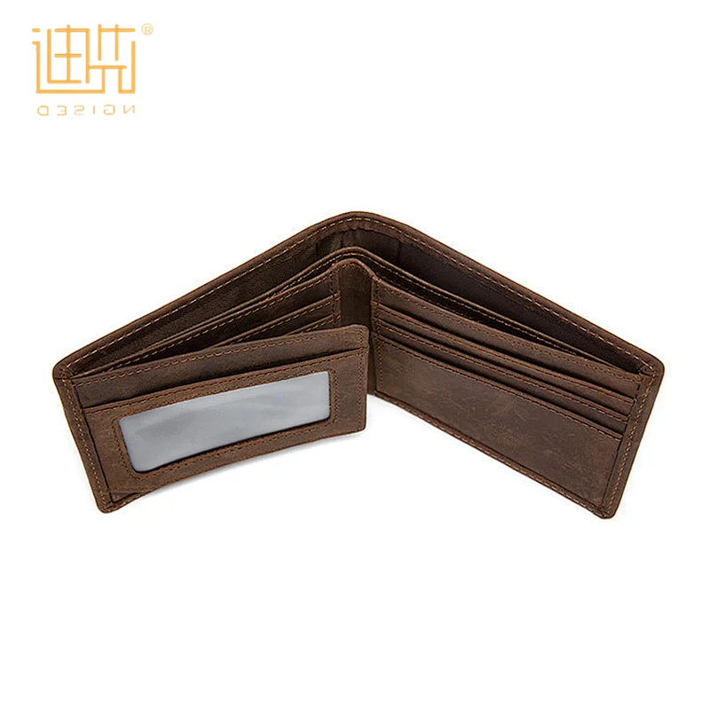 New fashion minimalist high quality cow hide real leather wallet with cheapest price