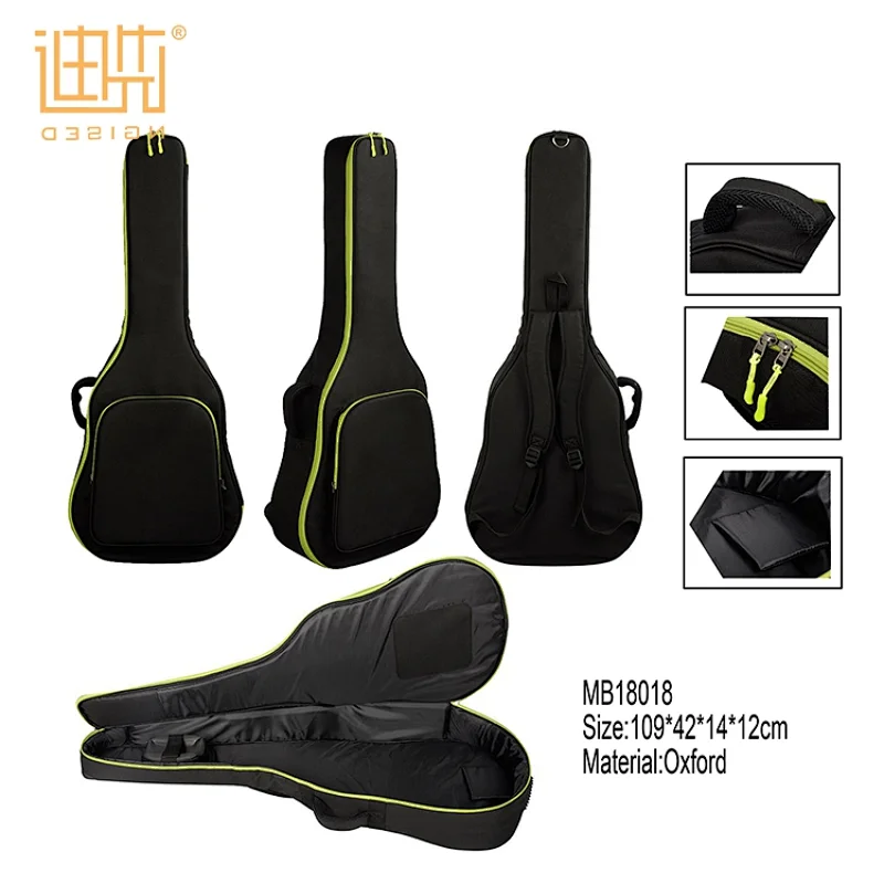 Plain style portable trendy travel bass guitar gig bag with handle