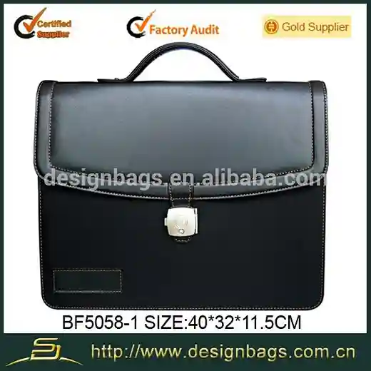 leather briefcase with special lock