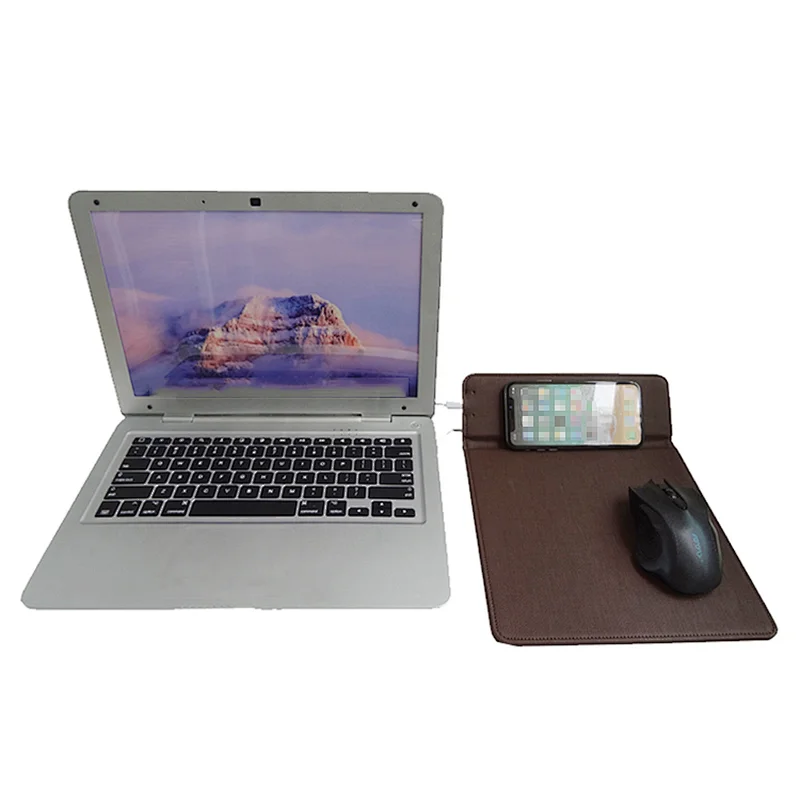 3 in 1 design multifunction wireless mouse pad build-in universal wireless charging pad