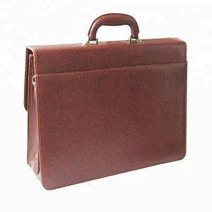 Guangzhou Wholesale Elegant PU Leather Classical With 3 Compartment Lawyer Briefcase