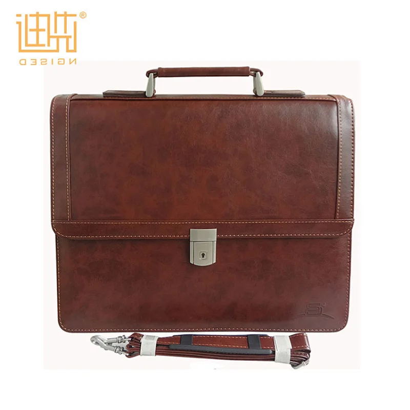 Wholesale men business briefcase PU leather for lawyer