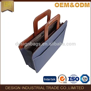 Mens PU leather messenger bag with adjustable handle