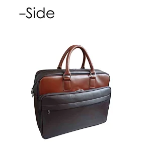 OEM Business Men Pu Leather Large Space Luggage Laptop Bag