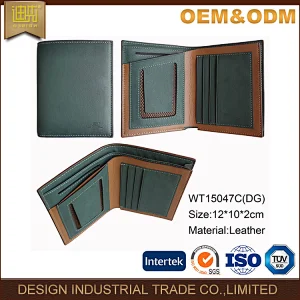 Trendy goods leather men wallet innovative wallet new development custom wallet