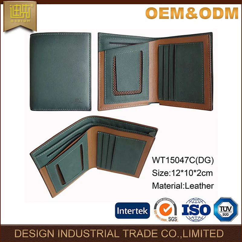 Trendy goods leather men wallet innovative wallet new development custom wallet