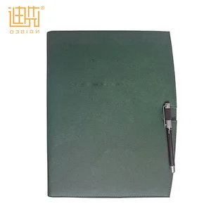 Custom made Calculator Pu leather folder and files fashion design portfolio cases