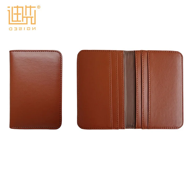 Wholesale RFID real leather short clip wallet for men