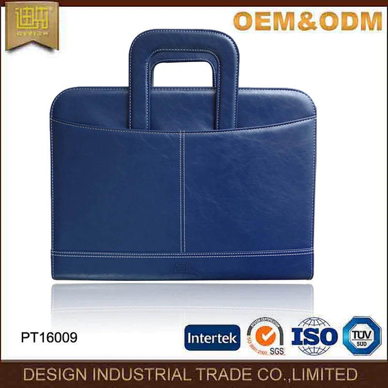 Best Selling Simple Design Office File Folder Presentation Conference PU Leather Compendium File Folder