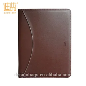 Wholesale hot sale stationery holder Pu Leather folder business portfolio