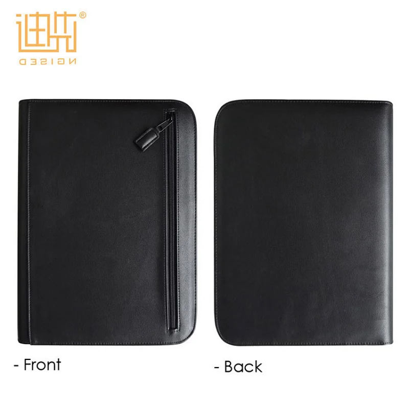 A4 conference organiser manufacture PU leather portfolio file folder