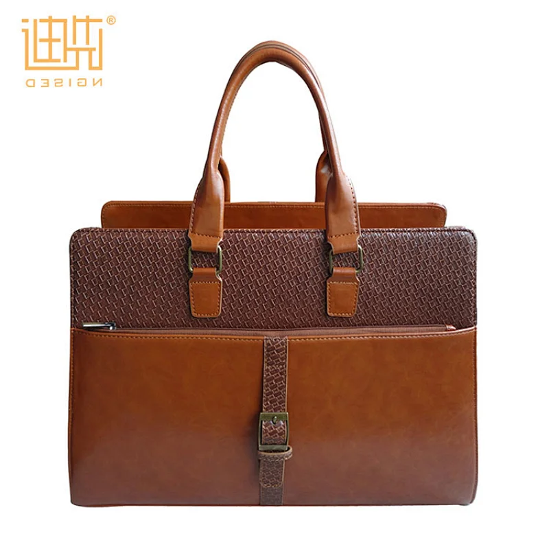 Wholesale China supplier new designer PU leather business Men laptop bag