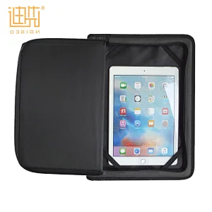 popular new style A4 zipper PU conference portfolio document file folder with calculator