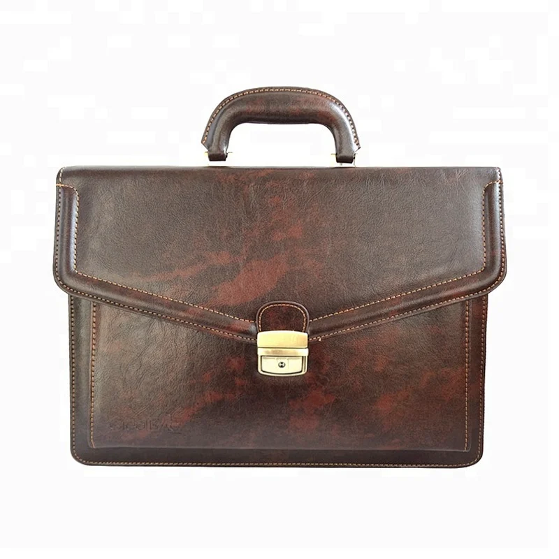 China factory OEM ODM custom men portfolio muli-function pu leather bag briefcase