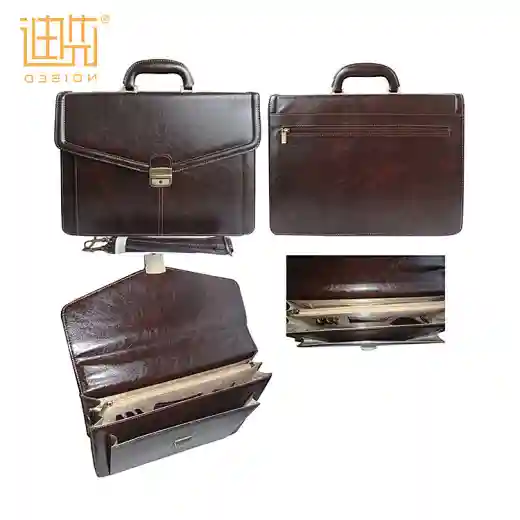 bolso maletín de cuero para hombre