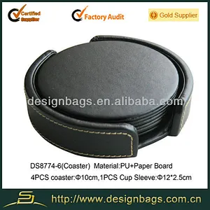 new fashion high quality pu coaster and cup mat