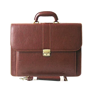 Bag factory China factory attache men business bag PU leather briefcase with latch