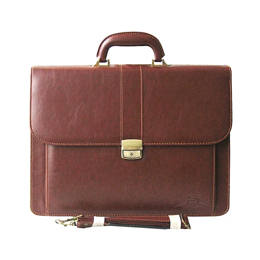 leather briefcase with latch