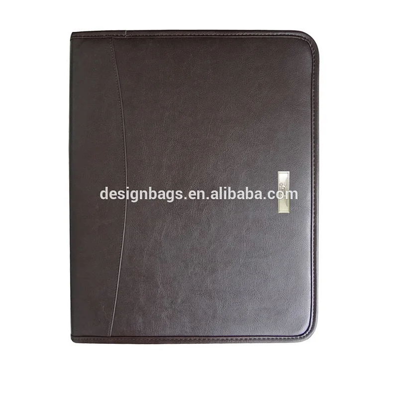Multifunction travel pu document holder folder bag with tablet case