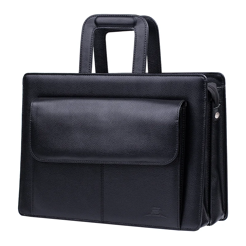 New designer multifunctional lawyer travel pu handbag man business laptop bag briefcase