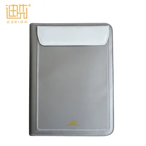 With document outside pocket bag 4 ring binder portfolio compendium folder